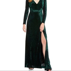 Badgley Mischka Velvet Gown